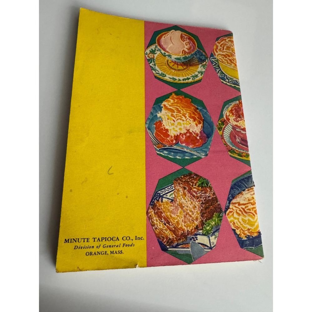 Vintage 1934 Easy Triumphs with the New Minute Tapioca Recipe Booklet 85 Recipes - Picture 4 of 12